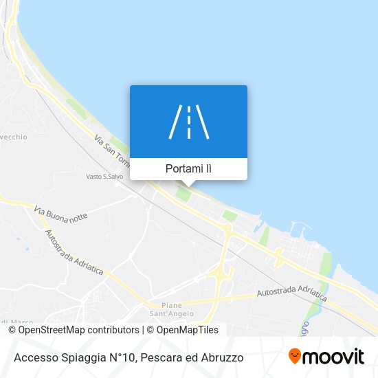 Mappa Accesso Spiaggia N°10