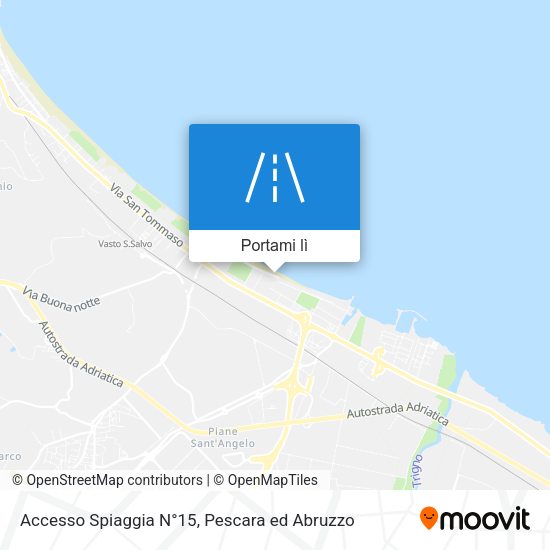 Mappa Accesso Spiaggia N°15