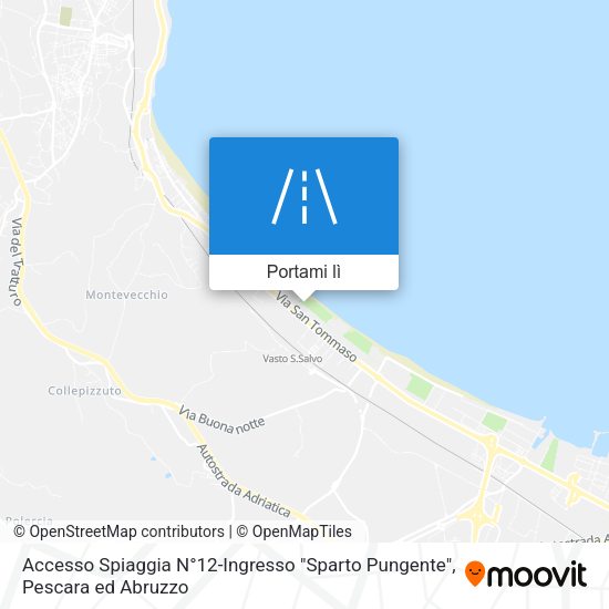 Mappa Accesso Spiaggia N°12-Ingresso "Sparto Pungente"