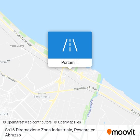 Mappa Ss16 Diramazione Zona Industriale