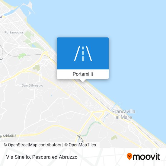 Mappa Via Sinello