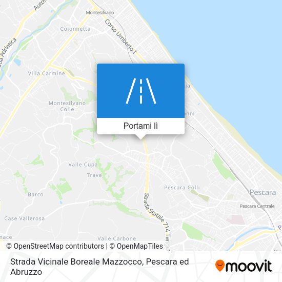 Mappa Strada Vicinale Boreale Mazzocco