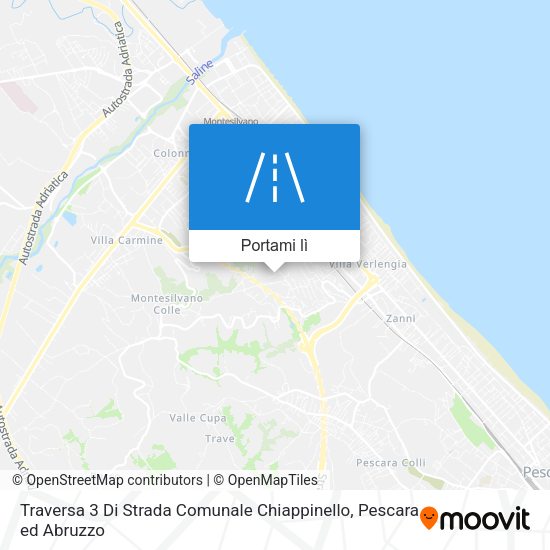 Mappa Traversa 3 Di Strada Comunale Chiappinello