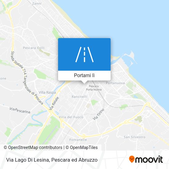 Mappa Via Lago Di Lesina