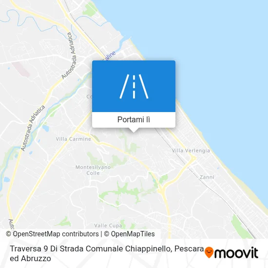 Mappa Traversa 9 Di Strada Comunale Chiappinello