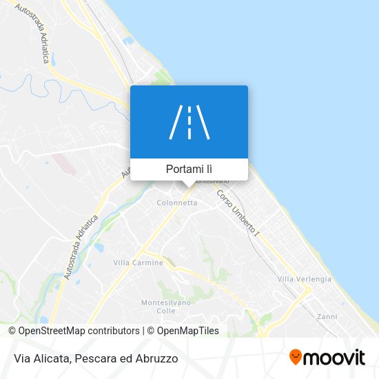Mappa Via Alicata