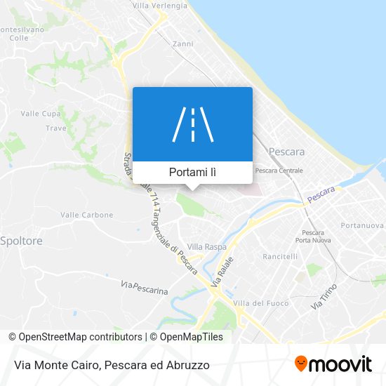Mappa Via Monte Cairo