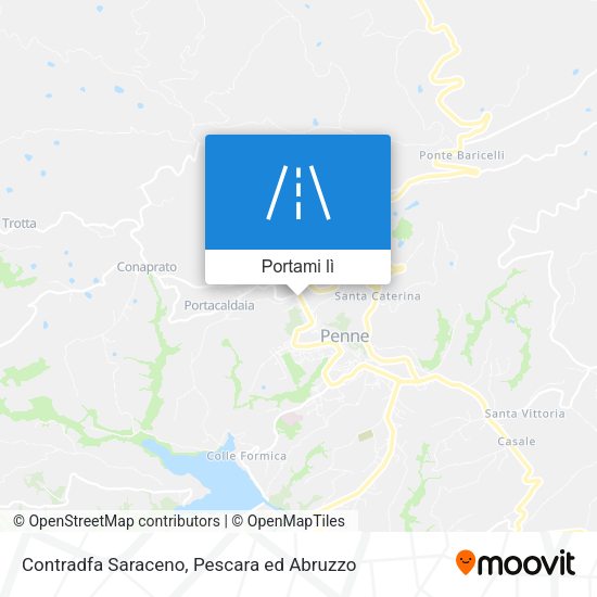 Mappa Contradfa Saraceno