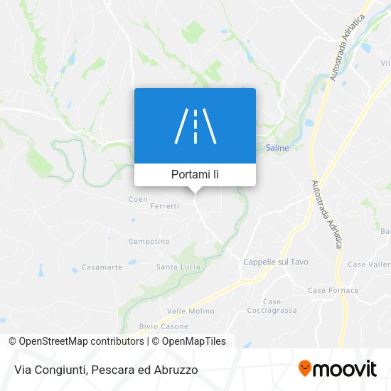 Mappa Via Congiunti