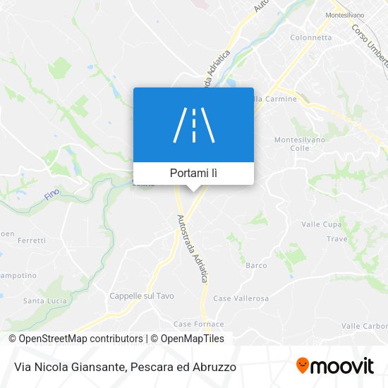 Mappa Via Nicola Giansante