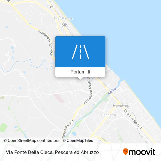 Mappa Via Fonte Della Cieca