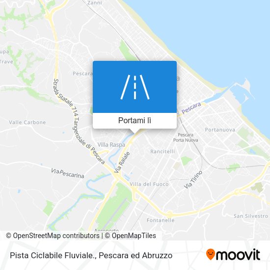 Mappa Pista Ciclabile Fluviale.