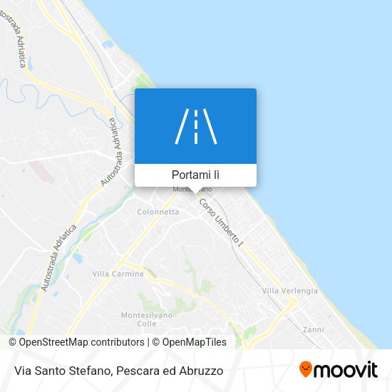 Mappa Via Santo Stefano