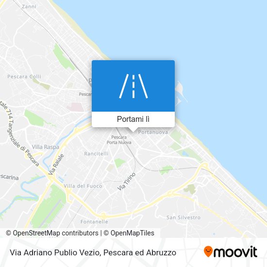 Mappa Via Adriano Publio Vezio