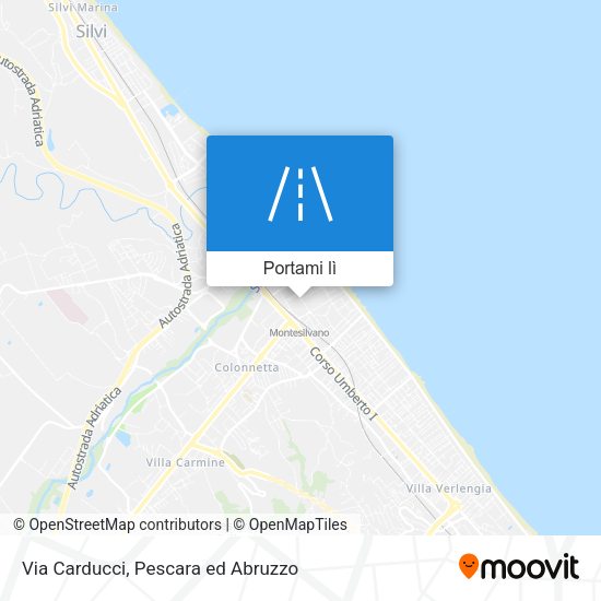 Mappa Via Carducci