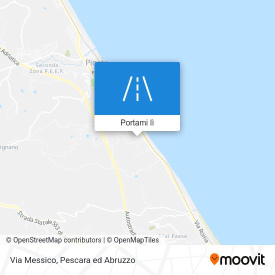 Mappa Via Messico