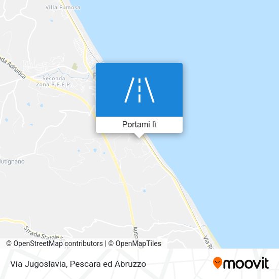 Mappa Via Jugoslavia