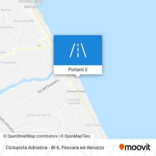 Mappa Ciclopista Adriatica - Bi-6