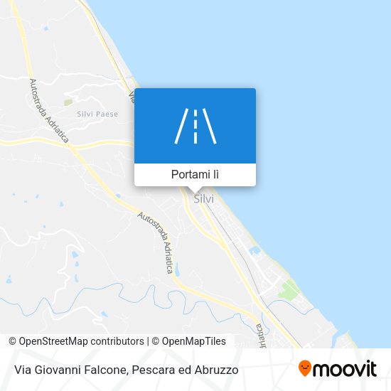 Mappa Via Giovanni Falcone