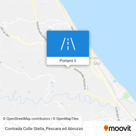 Mappa Contrada Colle Stella