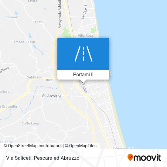 Mappa Via Saliceti