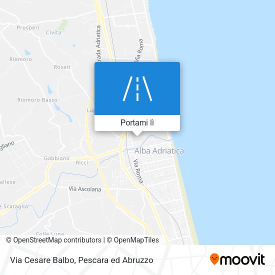 Mappa Via Cesare Balbo
