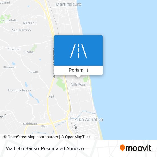 Mappa Via Lelio Basso