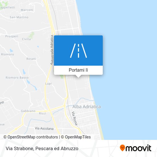 Mappa Via Strabone