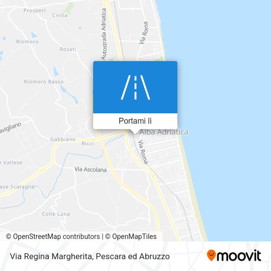Mappa Via Regina Margherita