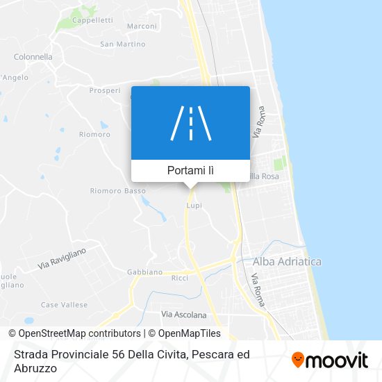 Mappa Strada Provinciale 56 Della Civita