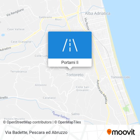 Mappa Via Badette