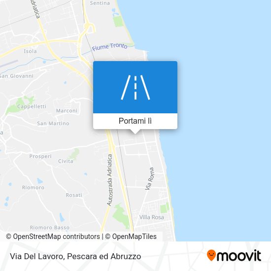 Mappa Via Del Lavoro