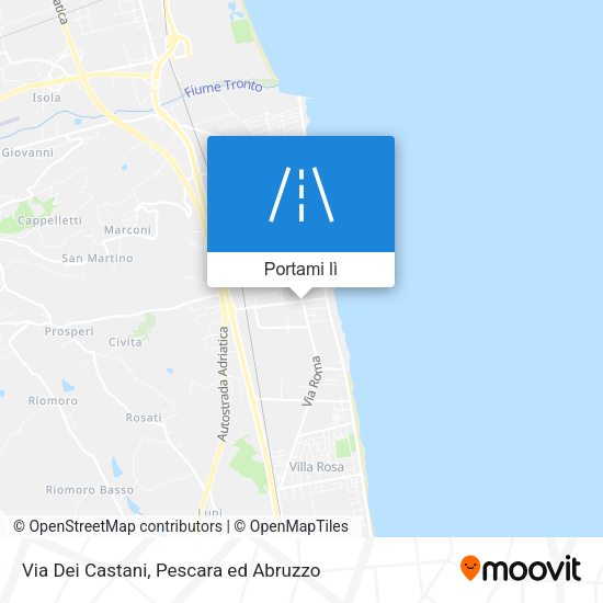 Mappa Via Dei Castani