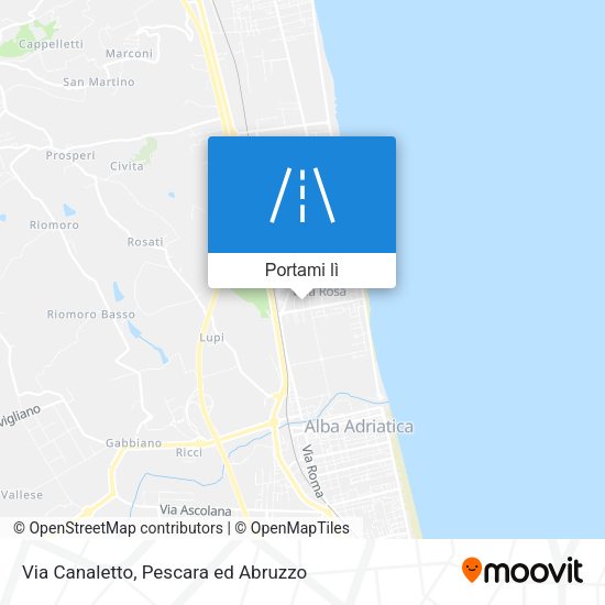 Mappa Via Canaletto
