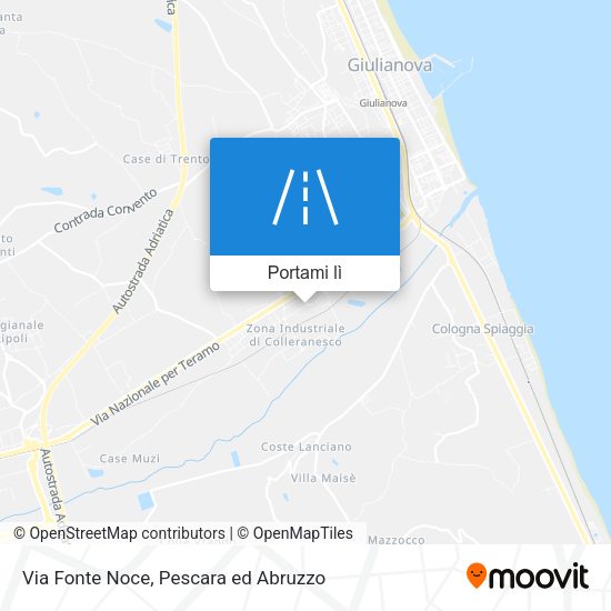 Mappa Via Fonte Noce