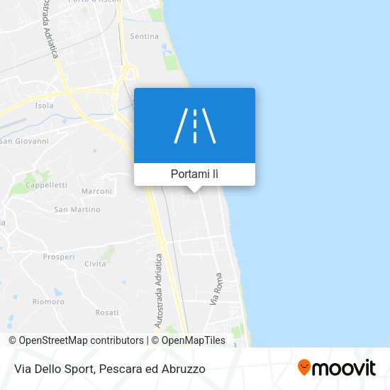 Mappa Via Dello Sport