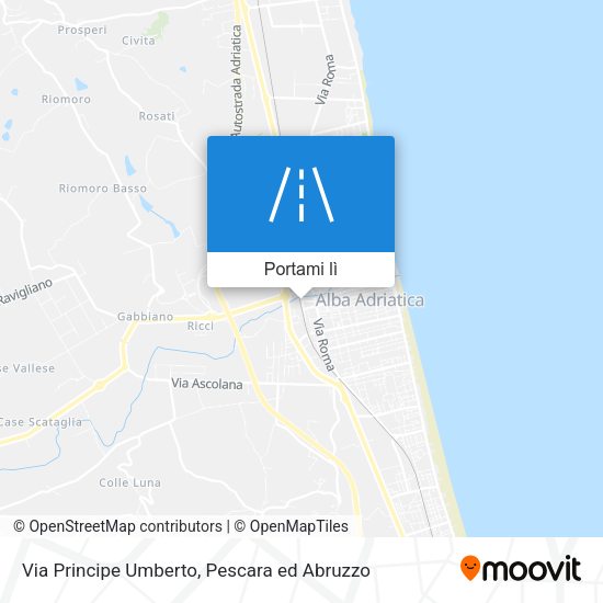 Mappa Via Principe Umberto