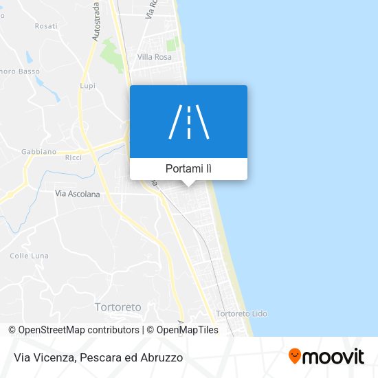 Mappa Via Vicenza