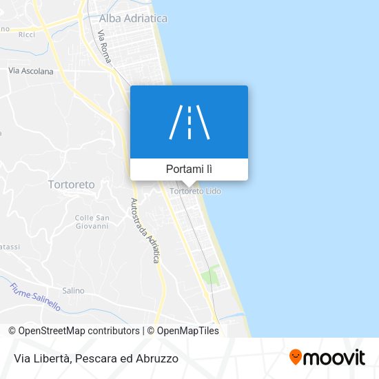 Mappa Via Libertà