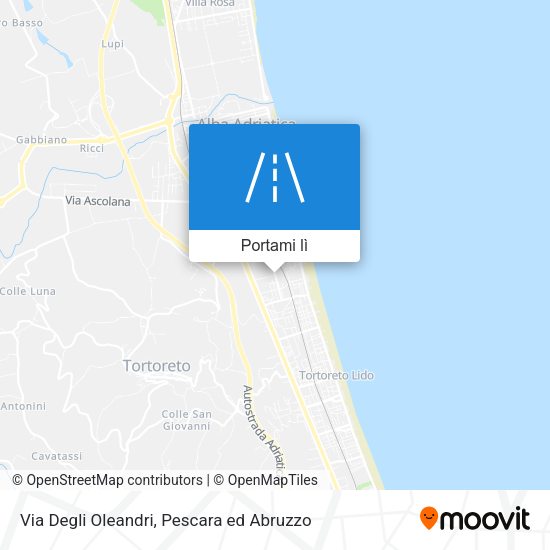 Mappa Via Degli Oleandri