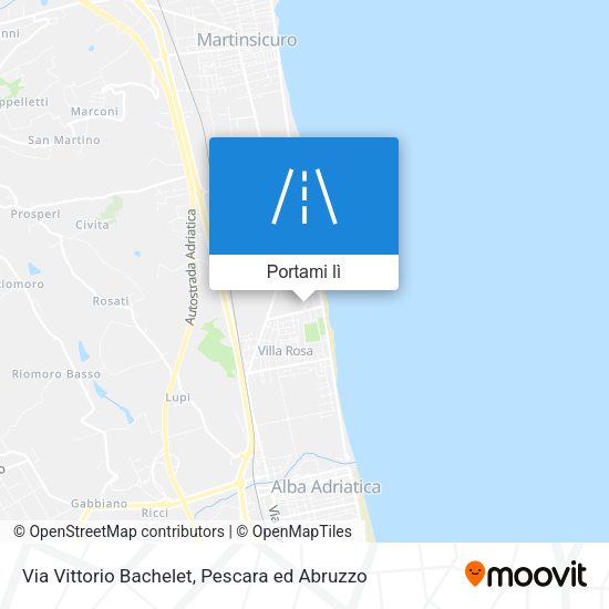 Mappa Via Vittorio Bachelet