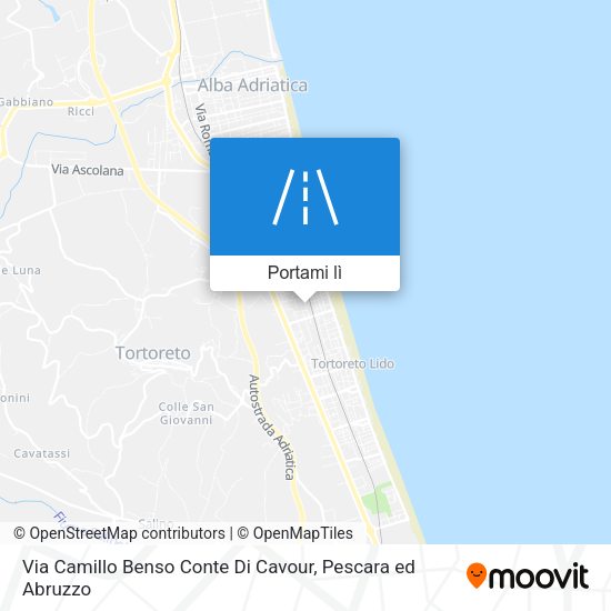 Mappa Via Camillo Benso Conte Di Cavour