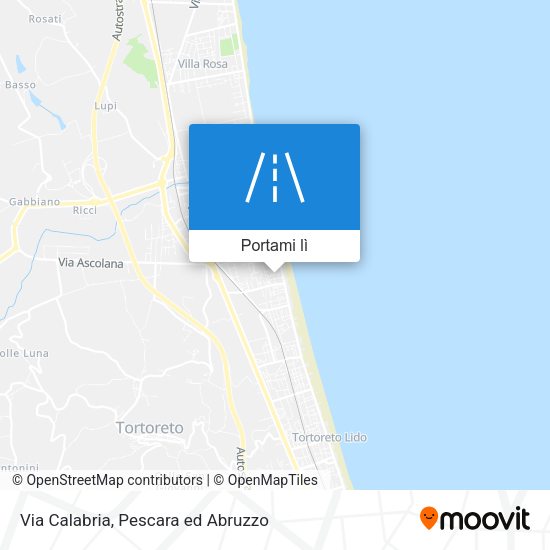 Mappa Via Calabria