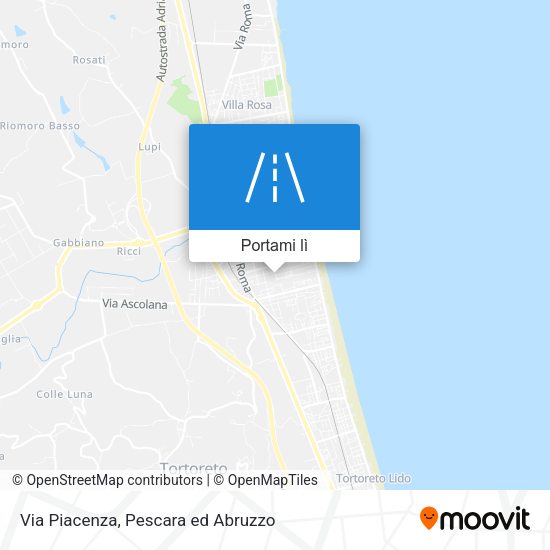Mappa Via Piacenza