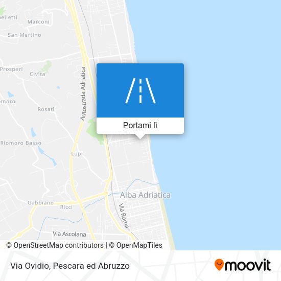 Mappa Via Ovidio