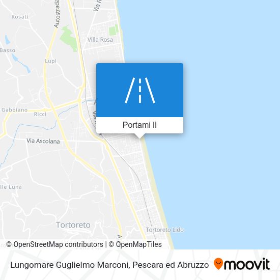 Mappa Lungomare Guglielmo Marconi