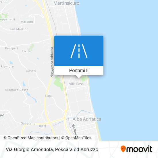 Mappa Via Giorgio Amendola