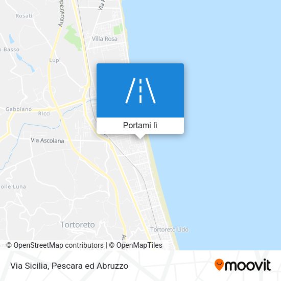 Mappa Via Sicilia