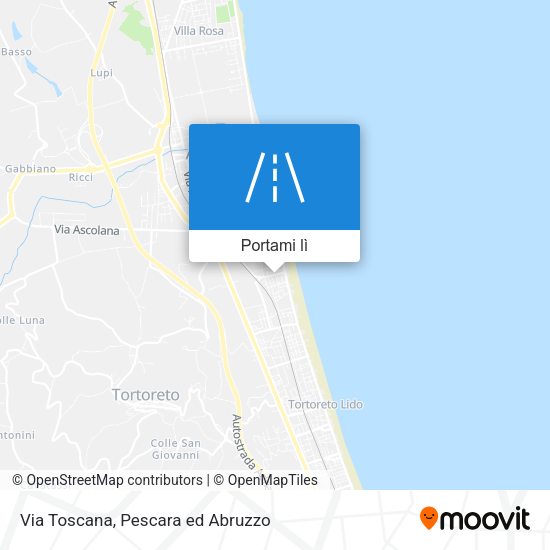Mappa Via Toscana