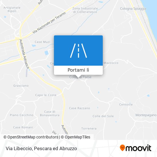 Mappa Via Libeccio